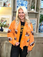 Load image into Gallery viewer, Orange Football Jacket
