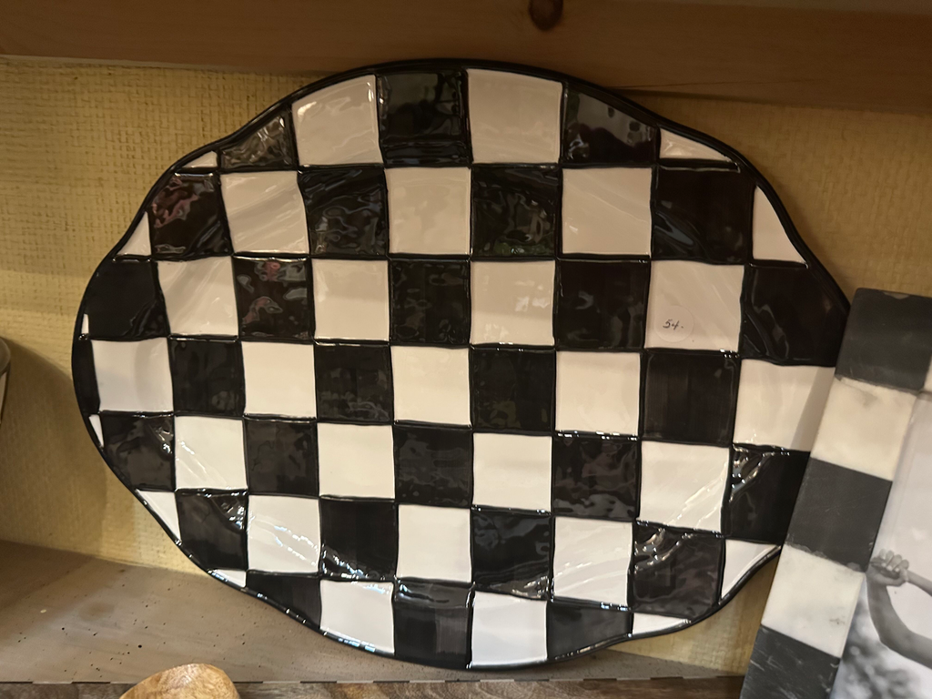 Checked Platter - Barnes