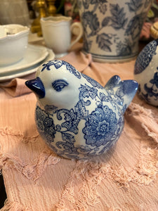 Blue & White Birds - Giles