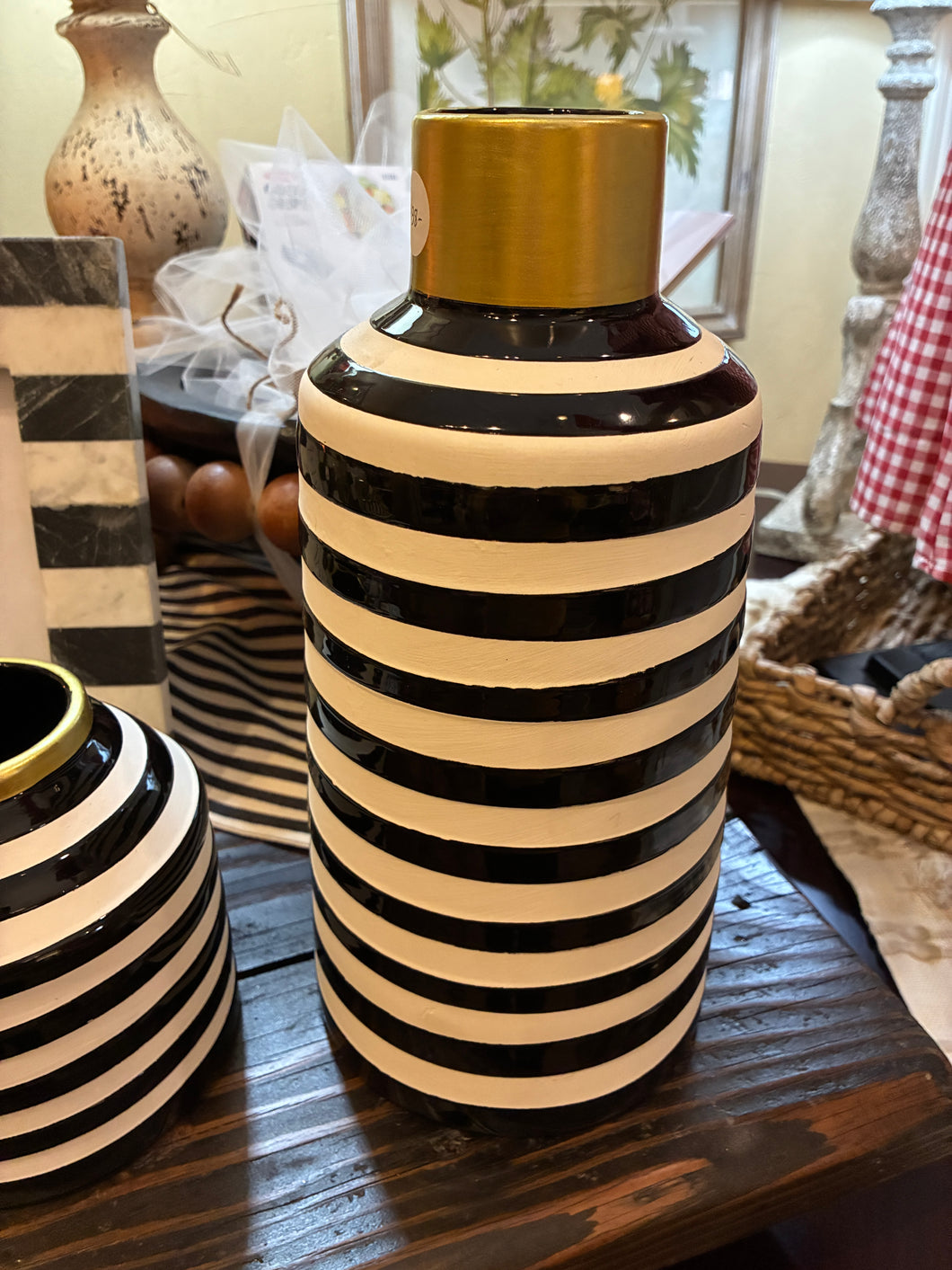 striped vase, large- Barnes