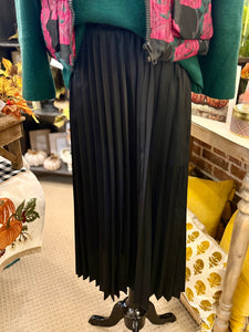Black Pleated Skirt