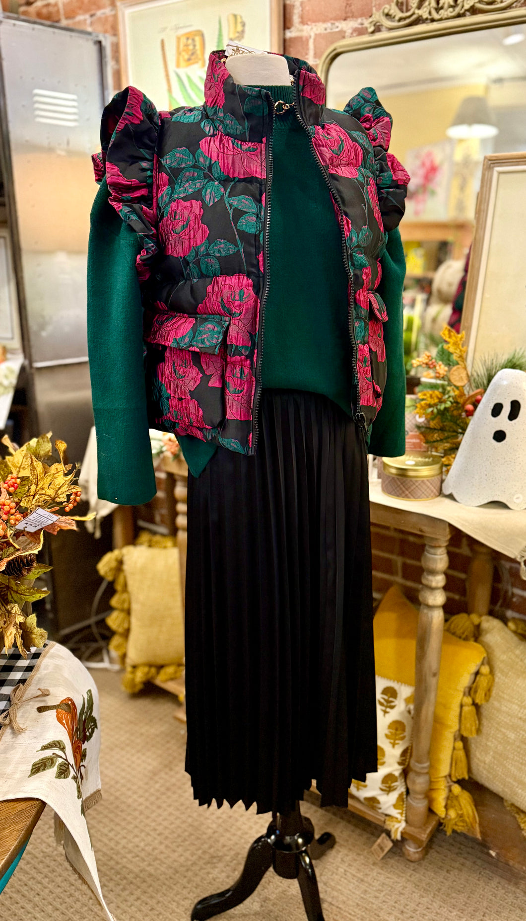 Black Pleated Skirt