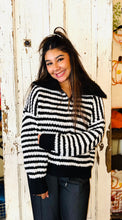 Load image into Gallery viewer, Black &amp; White Knit Pullover
