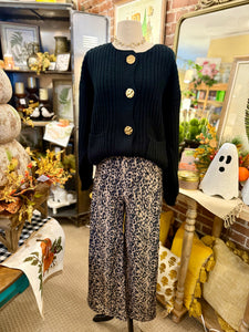 Leopard Suede Pants